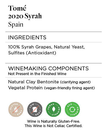 Tomé 2020 Syrah, Spain