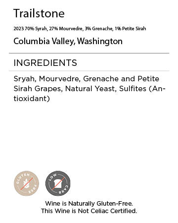 Trailstone Red Blend Serving Facts