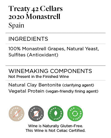 Treaty 42 Cellars 2020 Monastrell, Spain
