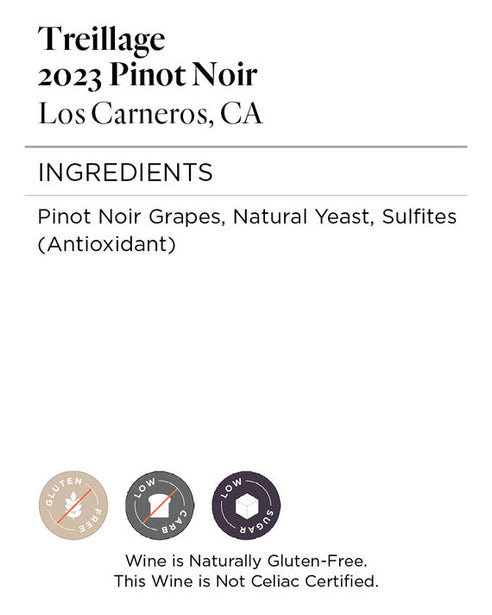 Treillage 2023 Pinot Noir Los Carneros, California