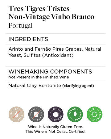 Tres Tigres Tristes NV Vinho Branco, Portugal