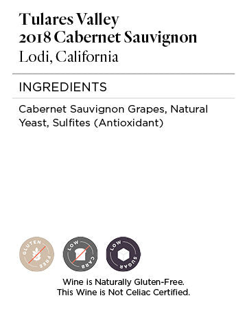 Tulares Valley 2018 Cabernet Sauvignon Lodi, California