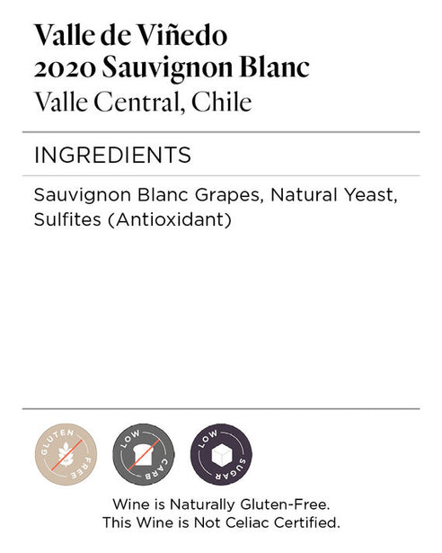 Valle de Viñedo 2020 Sauvignon Blanc Valle Central, Chile