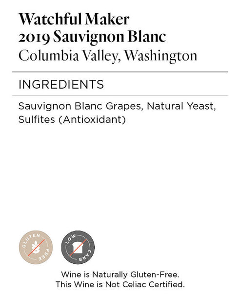 Watchful Maker 2019 Sauvignon Blanc Columbia Valley, Washington