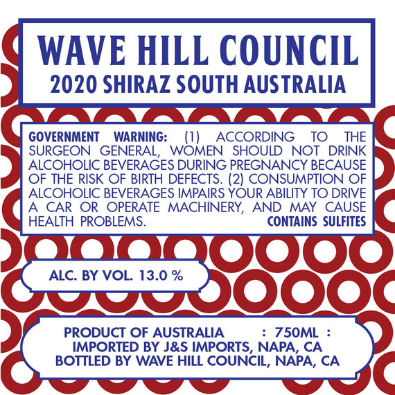 Wave Hill Council 2020 Shiraz South Australia, Australia