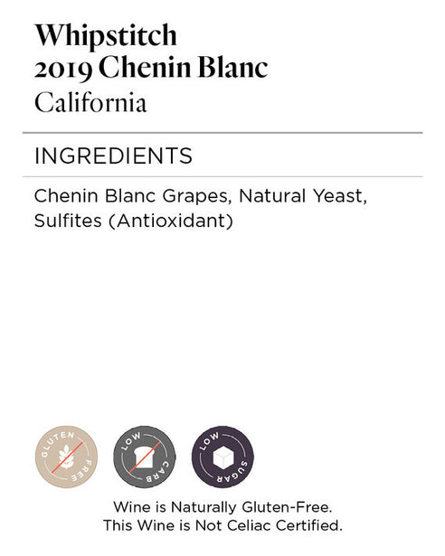 Whipstitch 2019 Chenin Blanc California