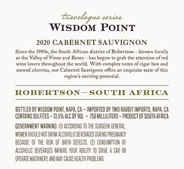 Wisdom Point 2020 Cabernet Sauvignon Robertson, South Africa