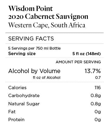 Wisdom Point 2020 Cabernet Sauvignon Western Cape, South Africa