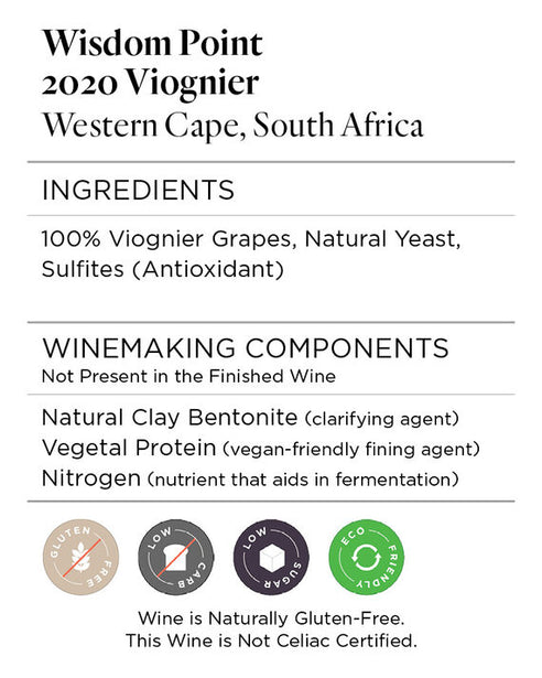 Wisdom Point 2020 Viognier Western Cape, South Africa