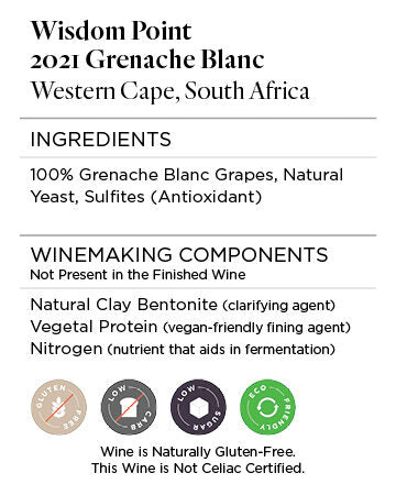 Wisdom Point 2021 Grenache Blanc Western Cape, South Africa