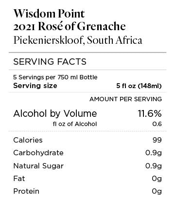 Wisdom Point 2021 Rosé of Grenache Piekenierskloof, South Africa