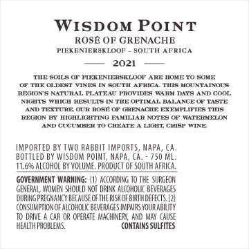Wisdom Point 2021 Rosé of Grenache Piekenierskloof, South Africa