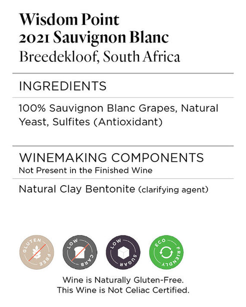 Wisdom Point 2021 Sauvignon Blanc Breedekloof, South Africa