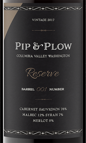 Pip & Plow 2017 Reserve Cabernet Sauvignon – Malbec Columbia Valley, Washington