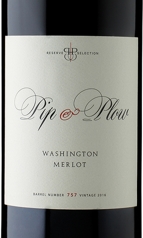 Pip + Plow 2016 Merlot Washington