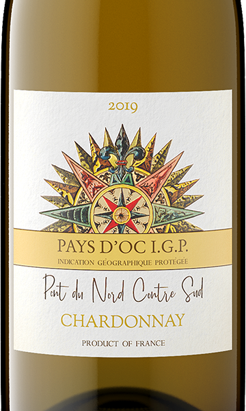 Pont du Nord Contre Sud 2019 Chardonnay Pays d'Oc IGP, France