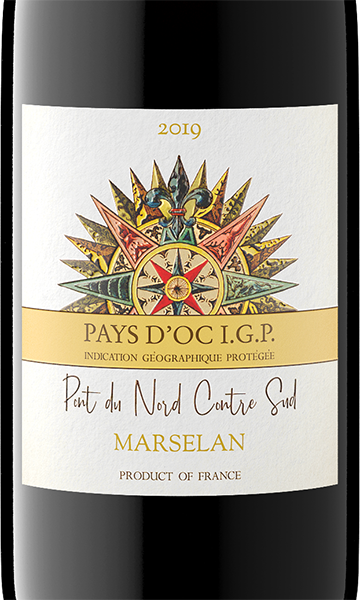 Pont du Nord Contre Sud 2019 Marselan Pays d'Oc IGP, France