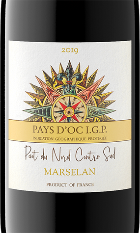 Pont du Nord Contre Sud 2019 Marselan Pays d'Oc IGP, France