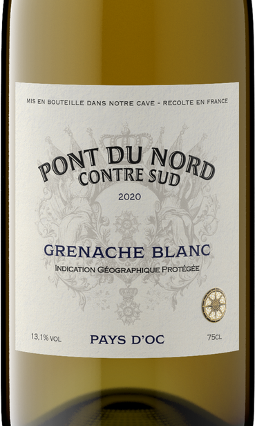 Pont du Nord Contre Sud 2020 Grenache Blanc Pays d'Oc IGP, France