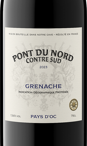 Pont du Nord Contre Sud 2023 Grenache Pays d'Oc IGP, France