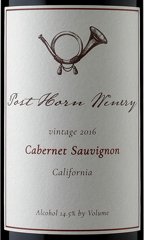 Post Horn Winery 2016 Cabernet Sauvignon Lodi California