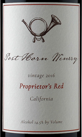 Post Horn Winery 2016 Proprietor’s Red Lodi California