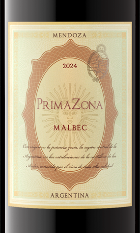 PrimaZona 2024 Malbec Front Label