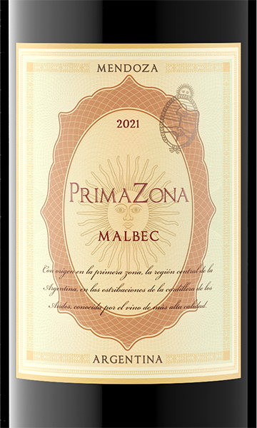 PrimaZona 2021 Malbec Mendoza, Argentina