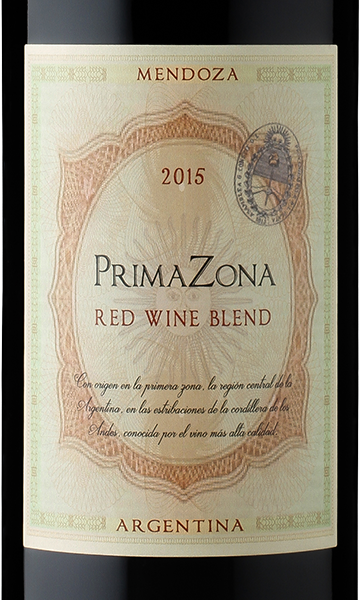 PrimaZona 2015 Red Wine Blend Mendoza Argentina