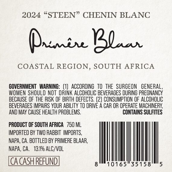 Primêre Blaar 2024 Chenin Blanc Coastal Region, South Africa
