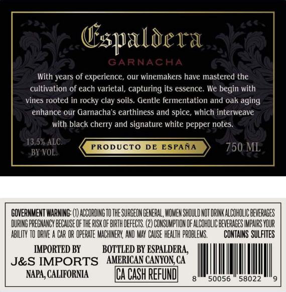 Espaldera 2020 Garnacha, Spain
