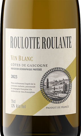 Roulotte Roulante 2023 Vin Blanc Côtes De Gascogne IGP, France