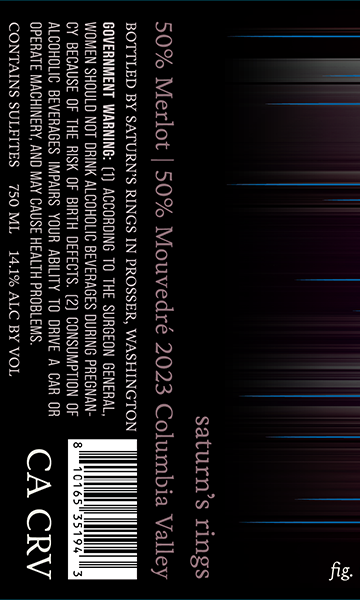 Saturn's Rings 2023 Merlot -  Mourvèdre Columbia Valley, Washington