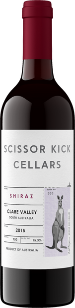 Scissor Kick Cellars 2015 Shiraz Clare Valley, South Australia