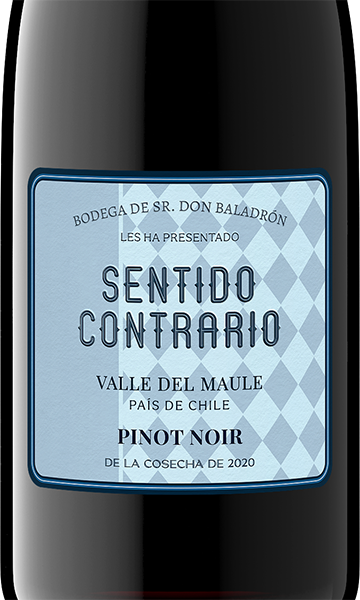 Sentido Contrario 2020 Pinot Noir Maule Valley DO, Chile