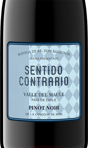 Sentido Contrario 2020 Pinot Noir Maule Valley DO, Chile