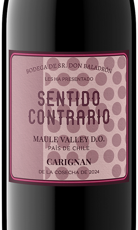 Sentido Contrario 2024 Carignan Maule Valley DO, Chile