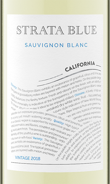 Strata Blue 2018 Sauvignon Blanc California