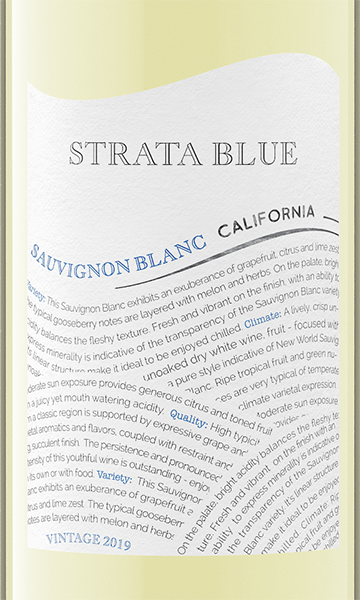 Strata Blue 2019 Sauvignon Blanc California