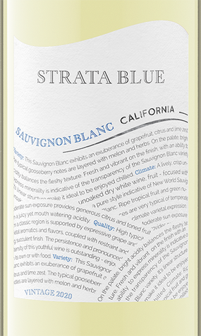 Strata Blue 2020 Sauvignon Blanc California