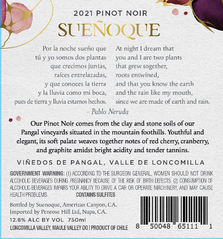 Suenoque Carmener Back Label