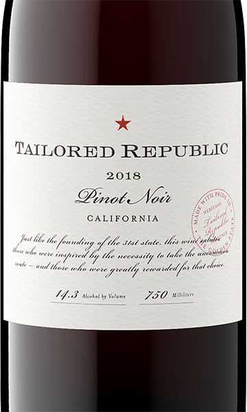 Tailored Republic 2018 Pinot Noir California