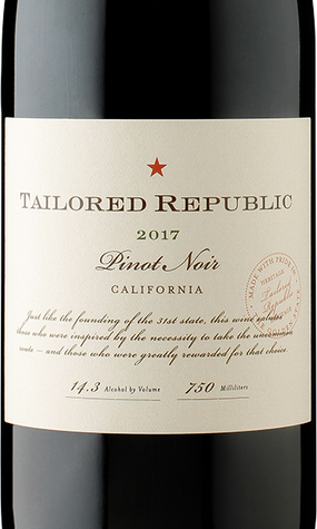 Tailored Republic 2017 Pinot Noir California
