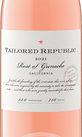 Tailored Republic 2021 Rosé of Grenache, California