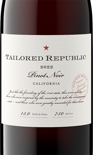 Tailored Republic 2022 Pinot Noir, California