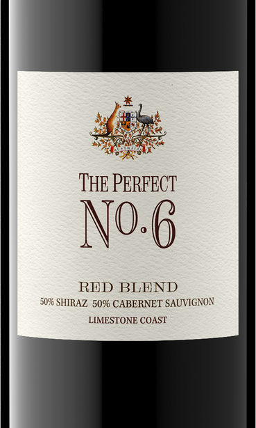 Perfect No. 6 Shiraz+Cab Label