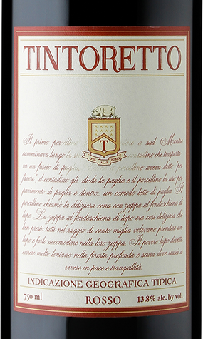 Tintoretto 2015 Vino Rosso Salento, Italy