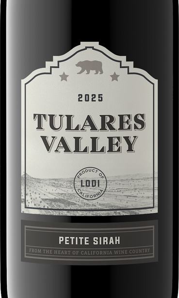 Tulares Valley Petite Sirah Label