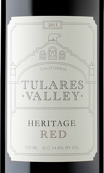Tulares Valley 2013 Heritage Red California