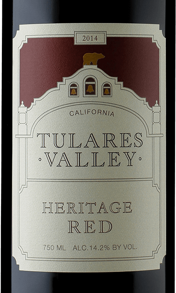 Tulares Valley 2014 Heritage Red California 